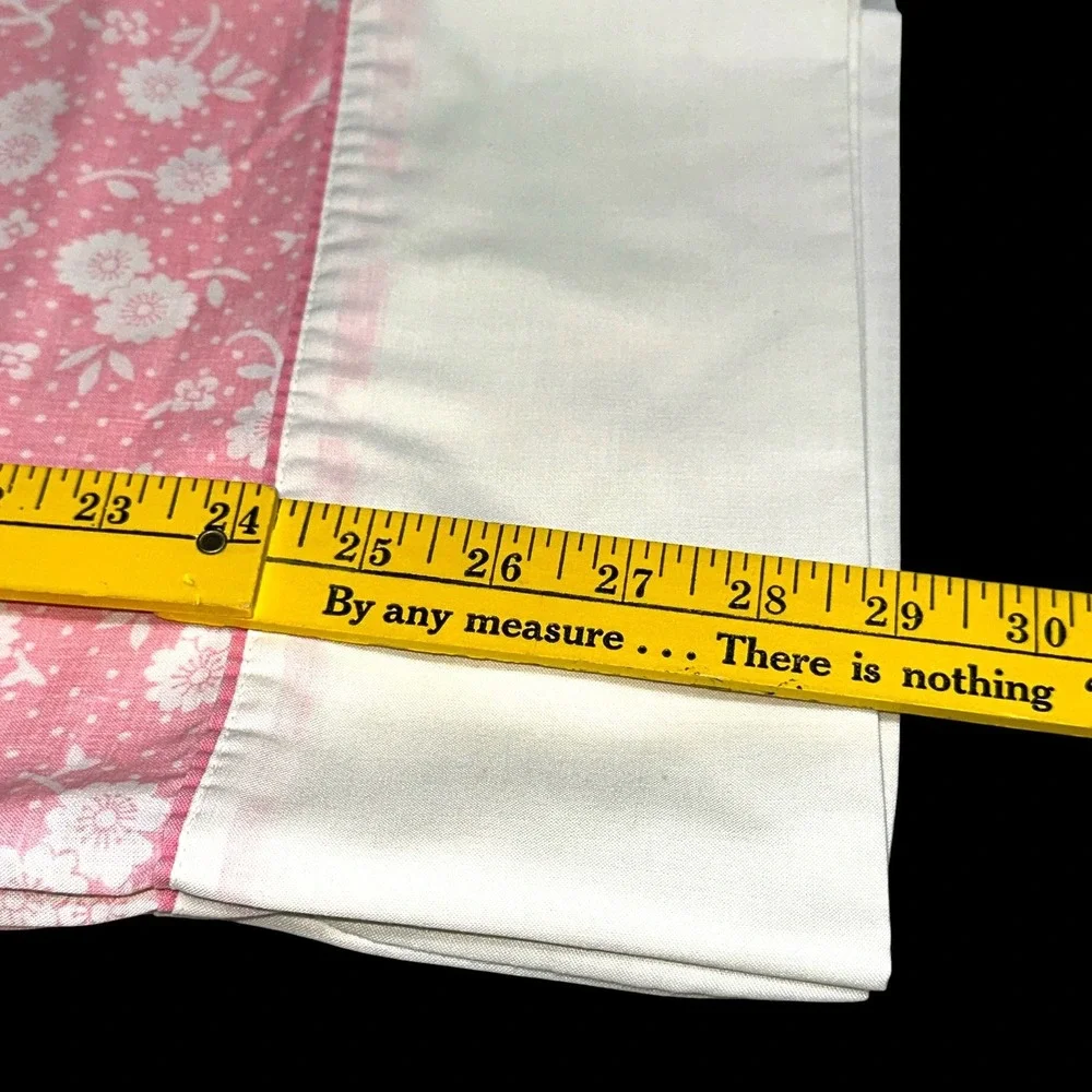 Vintage Thomaston American Mood Pink Floral Muslin Pillowcase Set of 2 No Iron